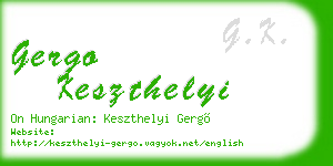 gergo keszthelyi business card
